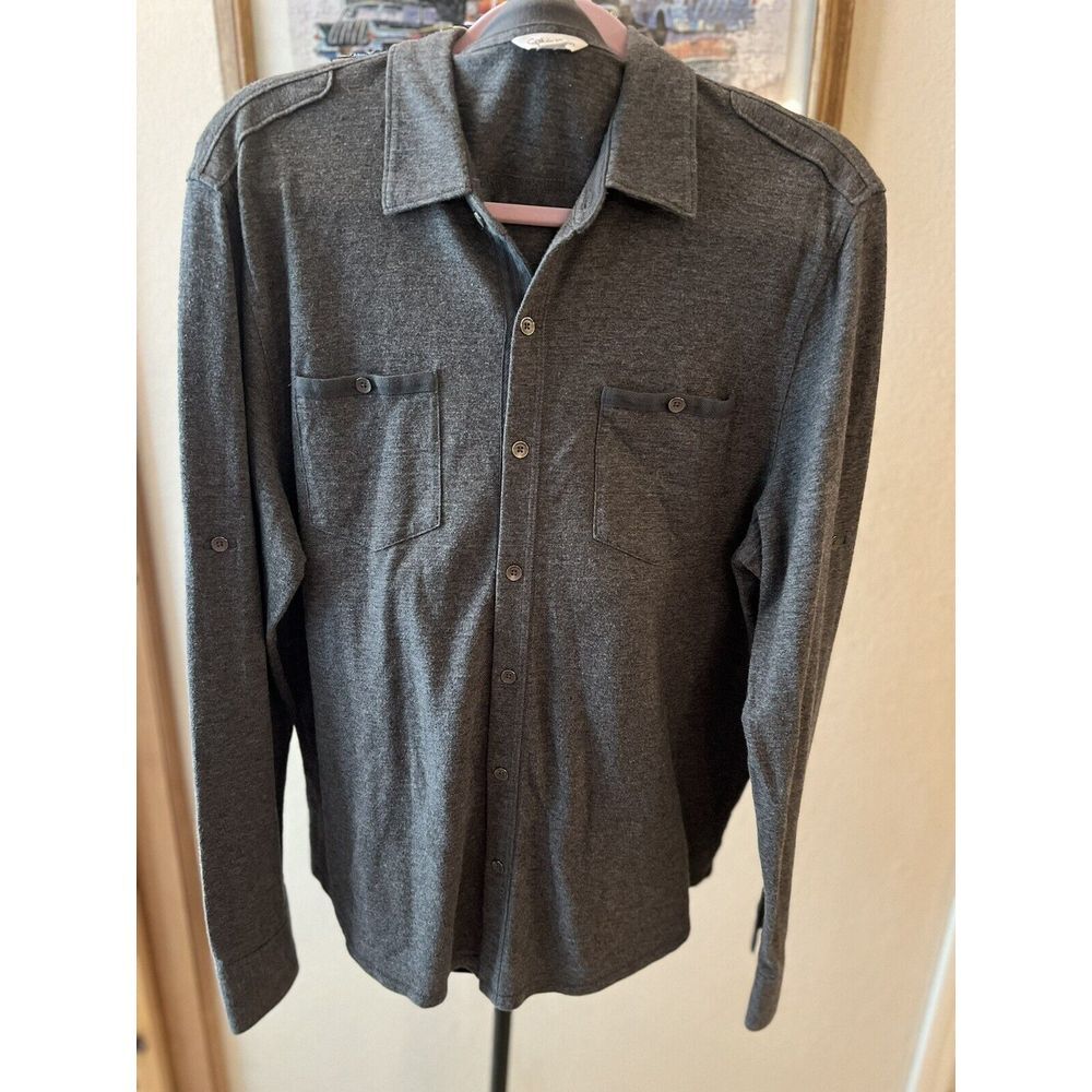 Calvin Klein long Sleeve Casual Shirt Size Large (41)